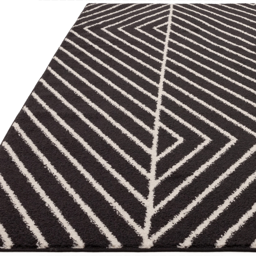 Asiatic Rugs Easy Living  Muse MU10 Black Linear Rug 1