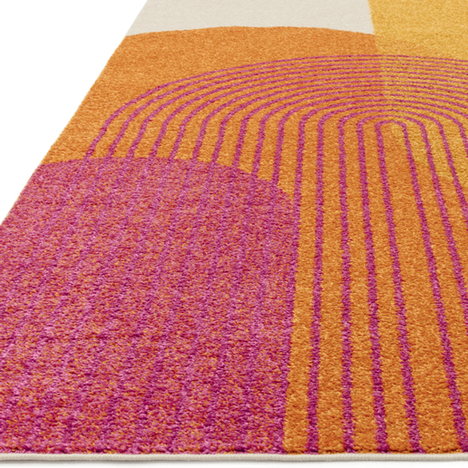 Asiatic Rugs Easy Living  Muse MU13 Orange Retro Rug 1