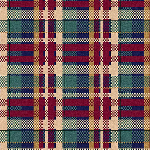 Alternative Flooring Quirky Tartan Red Red Rose Carpet 7165