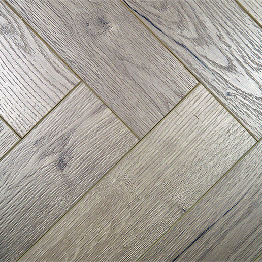 Premium Herringbone Laminate Flooring Feather Grey LM120045