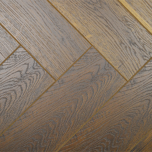 Premium Herringbone Laminate Flooring Mocha Oak LM120046