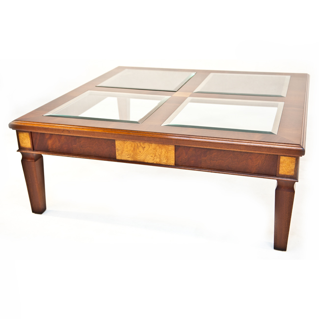 Charles Barr Grandeur Glass Top Coffee Table